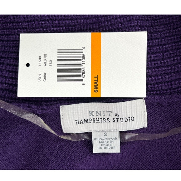 Knit by Hamshire Studio Openfront Cardigan Small NWT - Picture 4 of 4